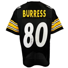 Plaxico Burress autographed signed jersey NFL Pittsburgh Steelers JSA COA
