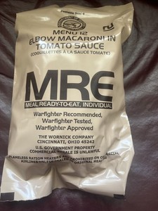 Collectible Meal Ready To Eat Military MRE MENU NO 12 Macaroni Sealed 2025