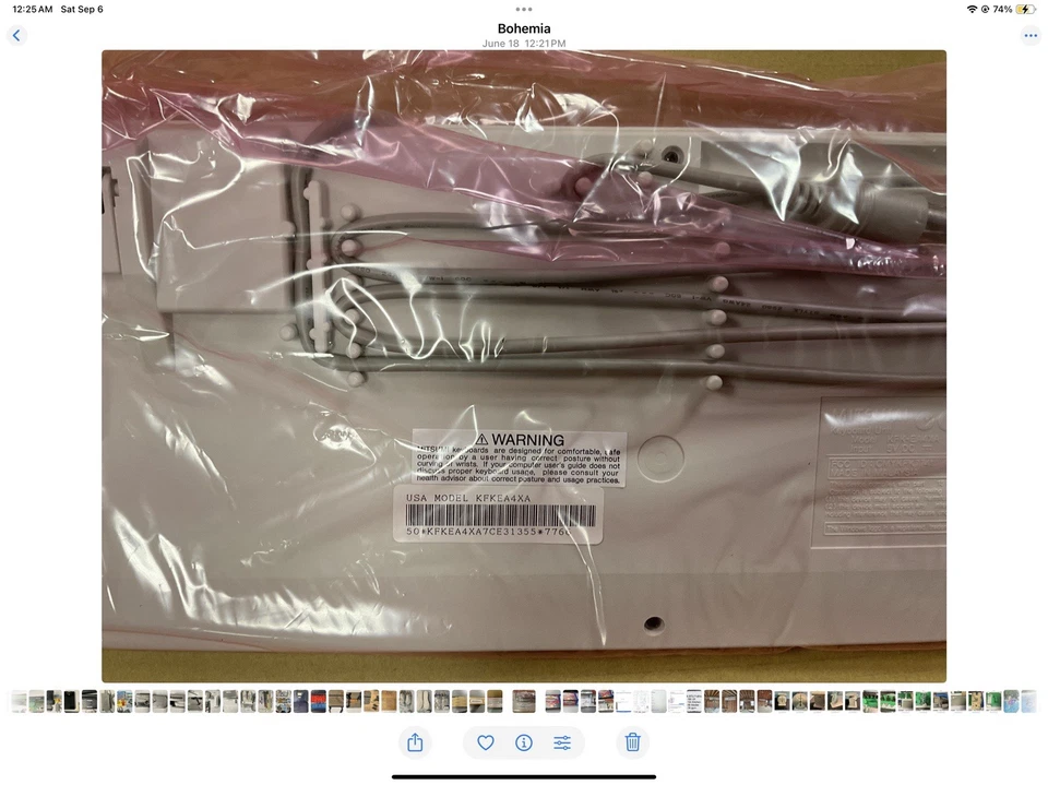 RARE VINTAGE MITSUMI  KFK-EA4XA WINDOWS 5 PIN AT KEYBOARD - Image 3 of 4