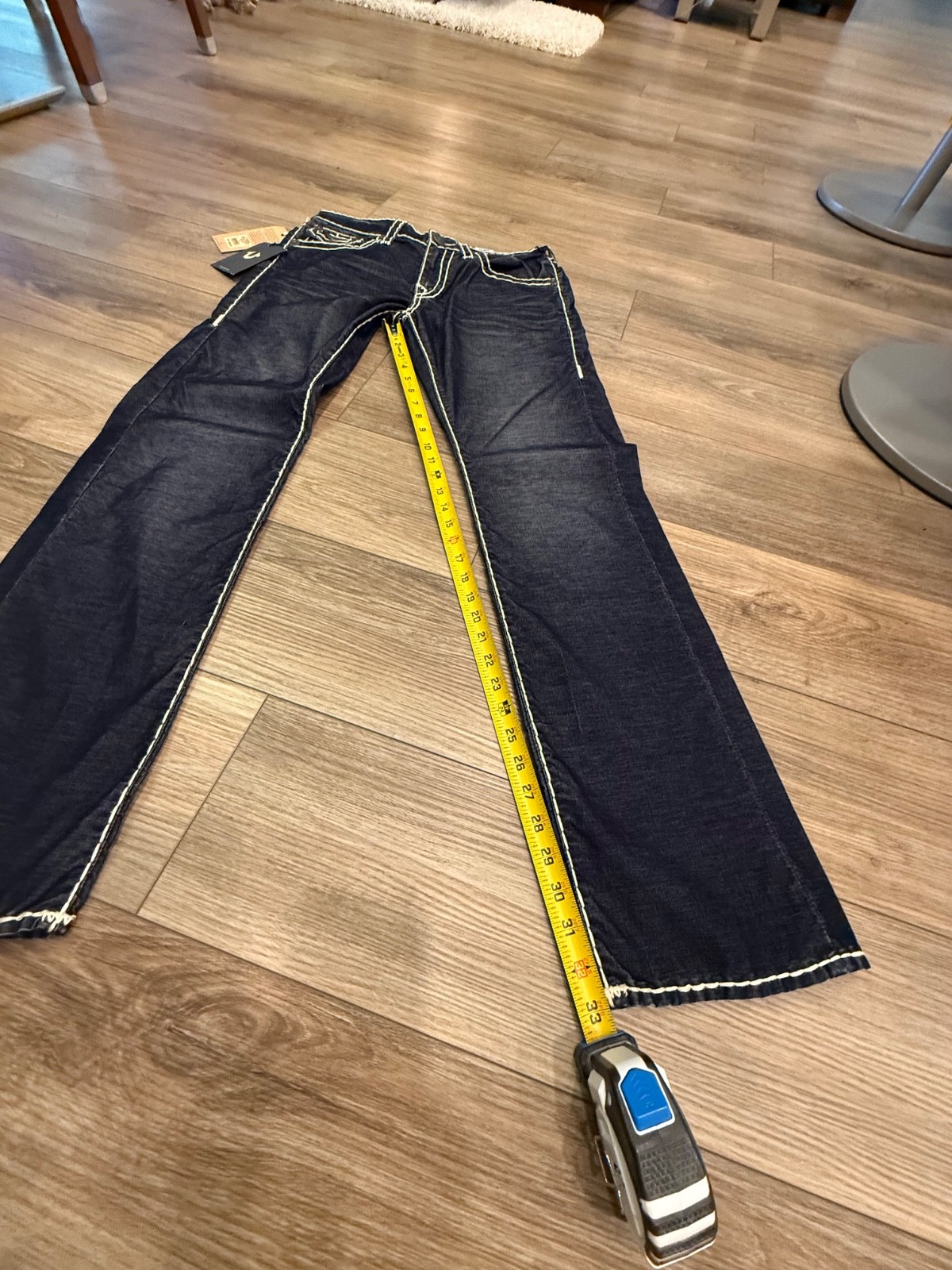 NWT Vintage True Religion Jeans Ricky Super T Midnight Blue Corduroy Pants 32x33 thumbnail 21