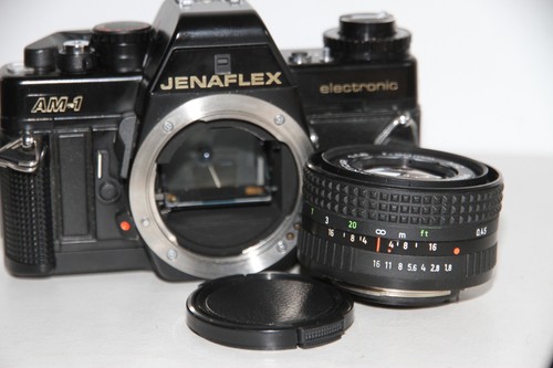 Zeiss Jenaflex AM-1 fotocamera reflex elettronica pellicola 35 mm e obiettivo 50 mm. Garanzia gratuita. - Foto 12 di 12