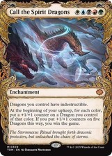 MTG English Call the Spirit Dragons (Showcase) NM Foil Tarkir: Dragonstorm