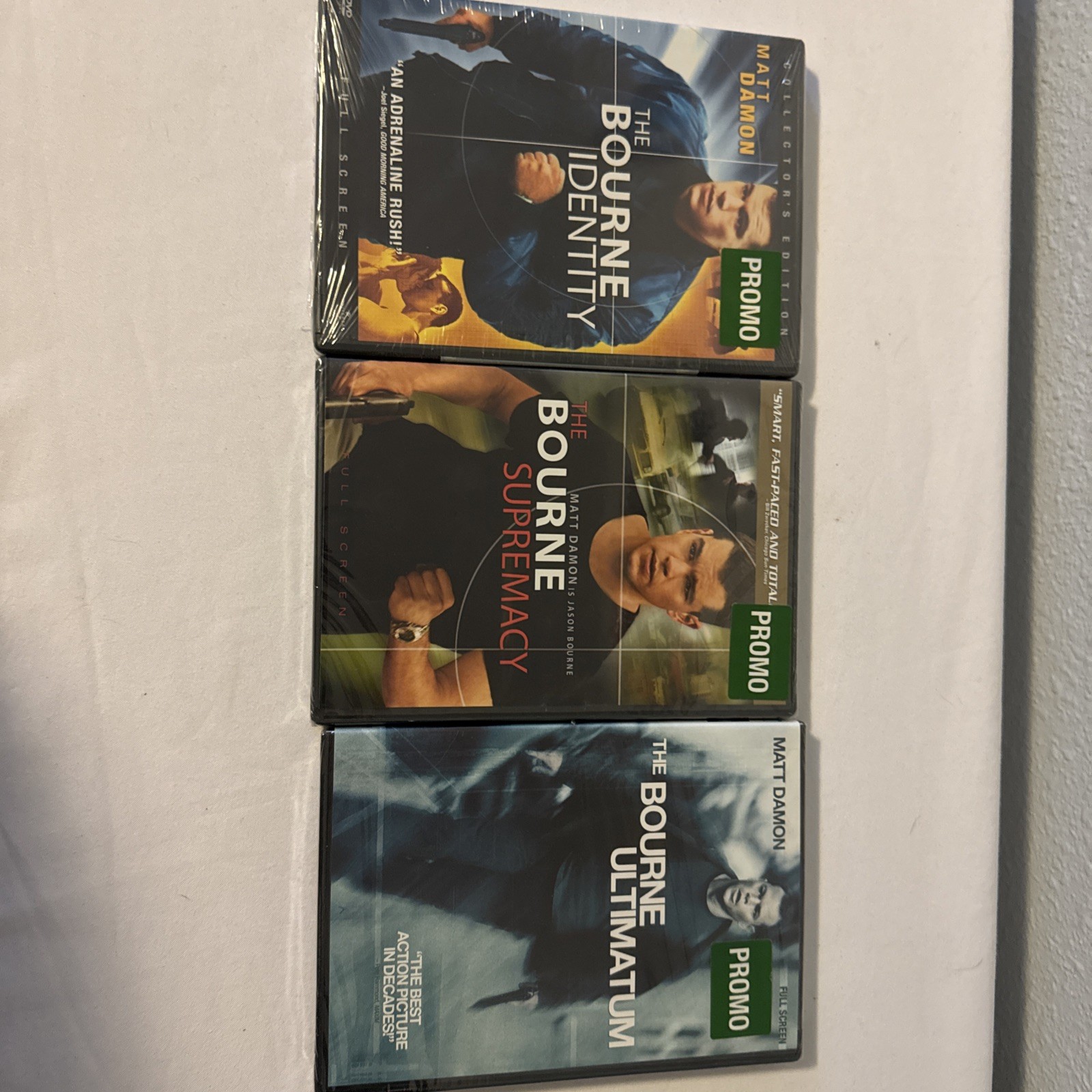 The Jason Bourne Trilogy 3 Movie DVD Collection Identity, Supremacy, Ultimatum