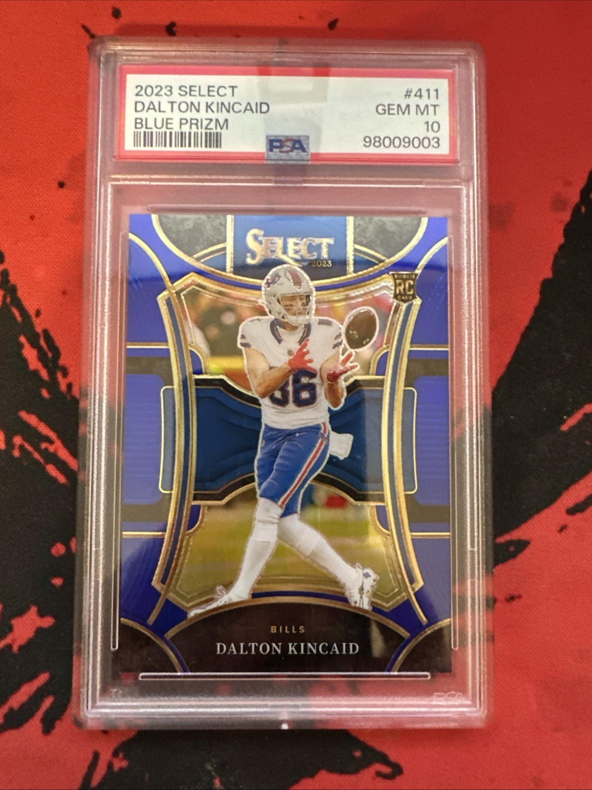 2023 Panini Select - Suite Level Dalton Kincaid #411 Blue Prizm /99 (RC)