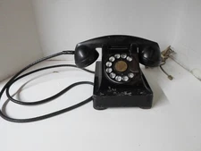 Vintage Western Electric Bell System Rotary Desk Phone F1  Tested 1940s USA