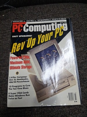 Pc Computing magazine - March 1992 - 389 Pages - Vintage IT 
