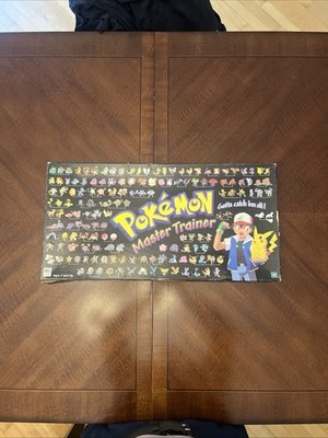 Rare Milton Bradley Pokémon Master Trainer Board Game Incomplete/As Is