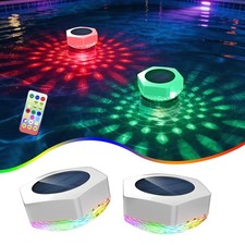 Solar Floating Pool Light with Remote Control, 7 Colors, 3 Lighting Modes, IP...