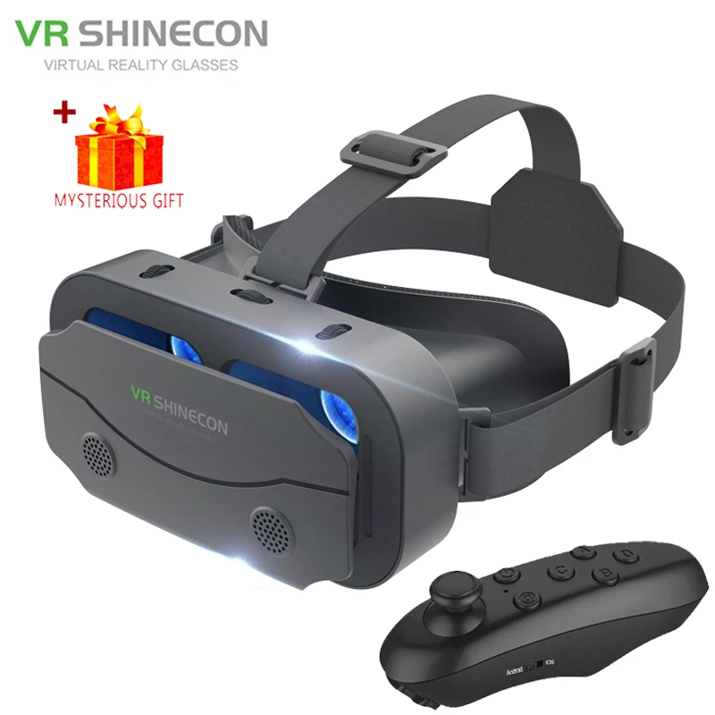 VR SHINECON Smartphone VR Headset 3D Goggles, IPD/Focus