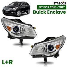 HID/Xenon Headlight For 2013-2017 Buick Enclave w/o AFS w/o Ballast L+R Pair