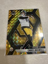 2025 Mosaic Choice CHRIS BOSWELL BLACK GOLD 6/8 Pittsburgh Steelers
