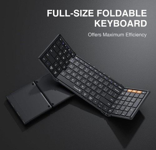 ProtoArc XK01 Foldable Bluetooth Keyboard, Full-Size Wireless with Numpad - Picture 7 of 11