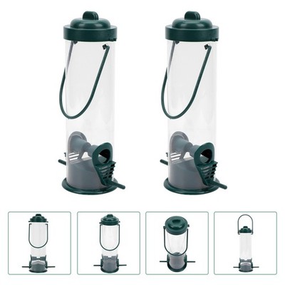 2 Pcs Kreativer Vogelfutterspender Vogelhäuschen Für Den Außenbereich