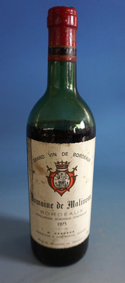 Bordeaux Domaine de Malineau Grand Cru Chateau 1975 Rotwein Kellerfund (F026-397