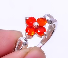 Garnet 925 Sterling Silver Ring s.8.5 R7988-34