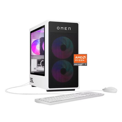 HP OMEN - 35L Gaming Desktop - AMD Ryzen 7 8700F 2024 - 16GB DDR5 Memory - NV...