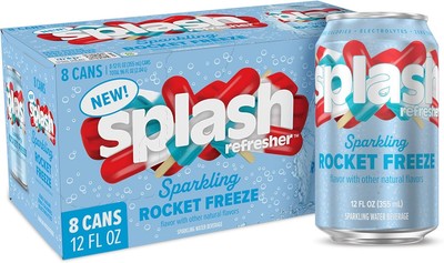 12 Fl Oz Cans -, Rocket Freeze - 8-Pack, Sparkling Water