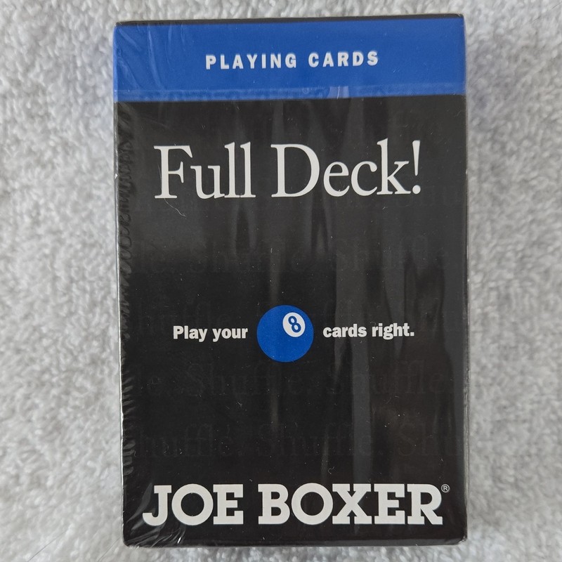Vintage Joe Boxer Full Deck! Promotional  Playing Cards NEW sealed in plastic 