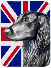 Caroline's Treasures Flat Coated Retriever English Union Jack Cutting Board