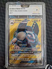 Carte Pokémon GROLEM D’ALOLA GX 102/111 Invasion Carmin FR. PCA 9