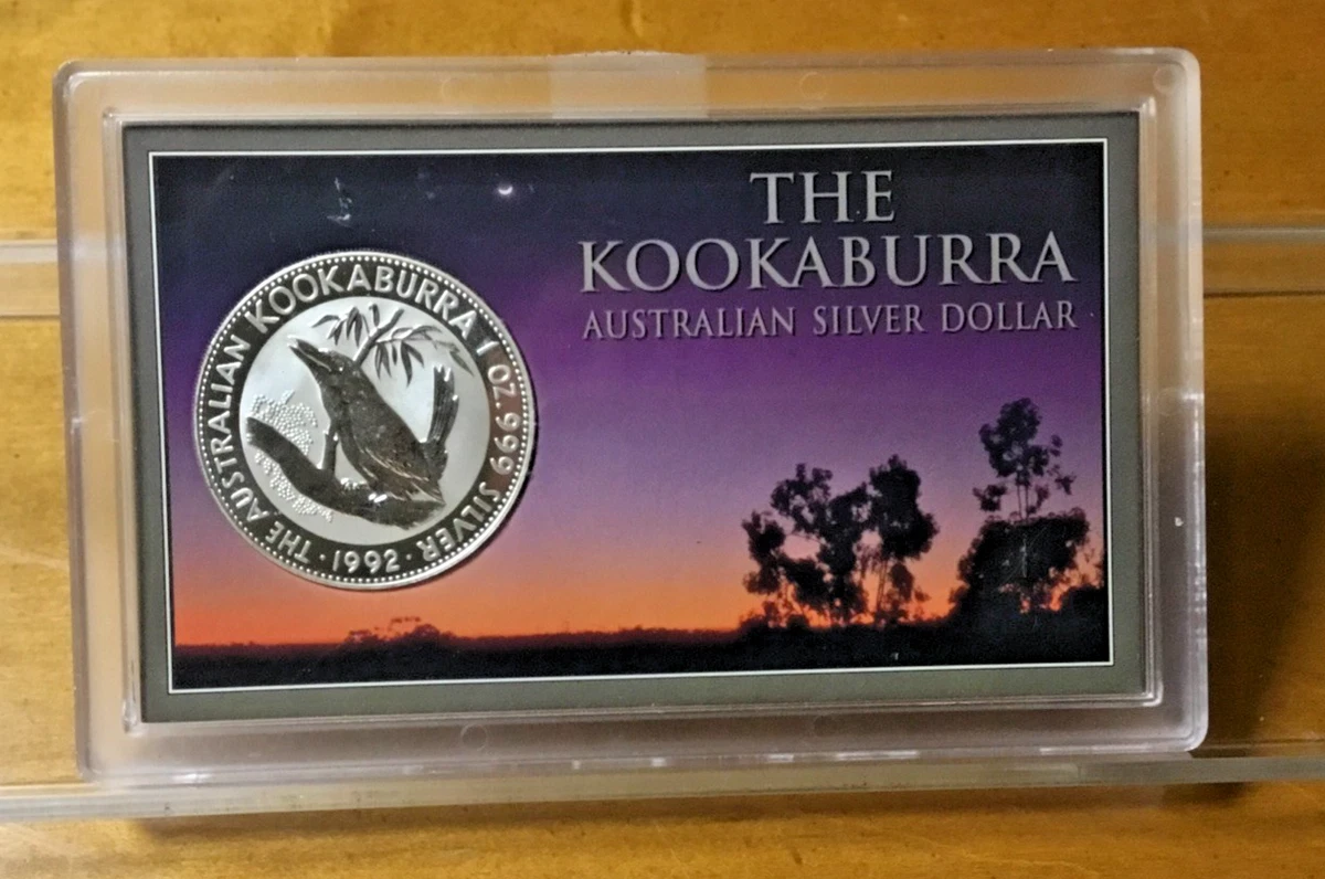 Australian Kookaburra Uncertified 1992 Silver Bullion Coins for