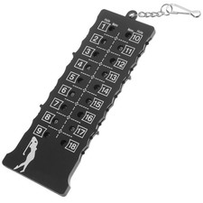 Reusable 18 Holes Golf Stroke Counter Black Plastic Score Keeper