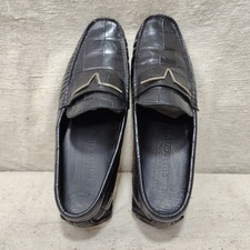 Versace Luxury Leather Black Shoes Mens Italian Designer Slip On Footwear 