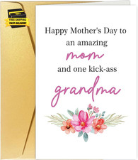 Grandma Mother'S Day Card, Happy Mother'S Day Card from Daughter Son, Funny Amaz