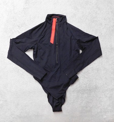 NWT Left on Friday Rays Surf Suit Women's XL Bodysuit Long Sleeve USA Jet Black