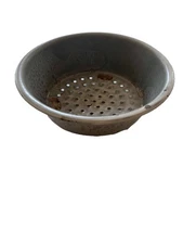 Vintage Gray Graniteware Colander