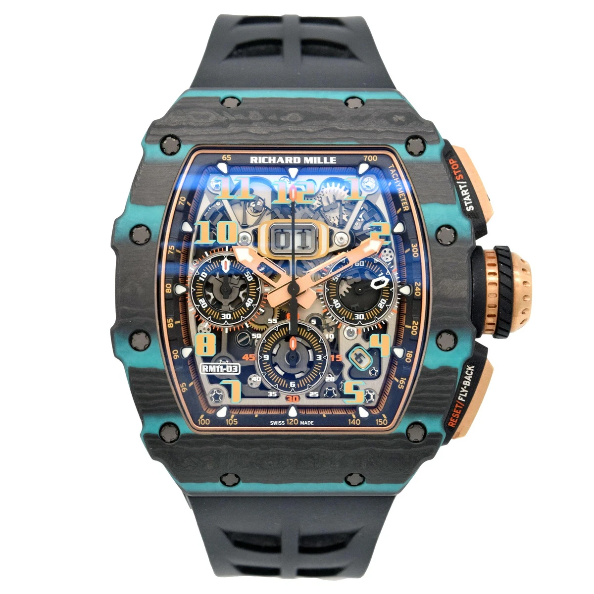 Foulard En Soie Richard Mille édition BMW - 89x90 Cm - Ourlé Main - Occasion