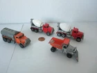 VINTAGE LOT OF 4 HOT WHEELS CONSTRUCTION VEHICLES, Cement, fuel, Snow Plough