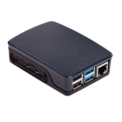 Offizielles Gehäuse für Raspberry Pi 4 (schwarz/grau)