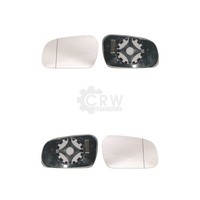 Spiegelglas Mit Haltefuss Set FüR VW FOX (5Z1 5Z3) Konvex AußEnspiegel
