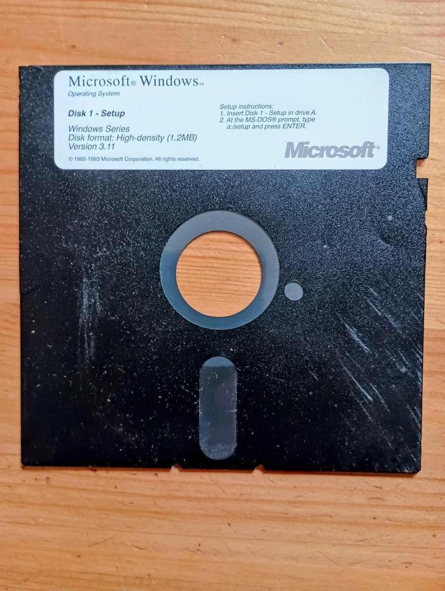 Microsoft DOS 5.25 in Floppy Disc Operating System Software for