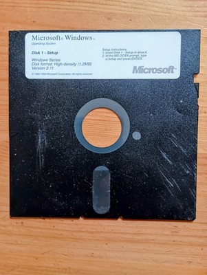 Microsoft MS-DOS 5  5.25'' Floppy Disk, Set up Disk 1 only