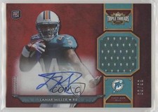 2012 Topps Triple Threads Rookie Relics 62/99 Lamar Miller #TTRAR-66 Auto 0hd6