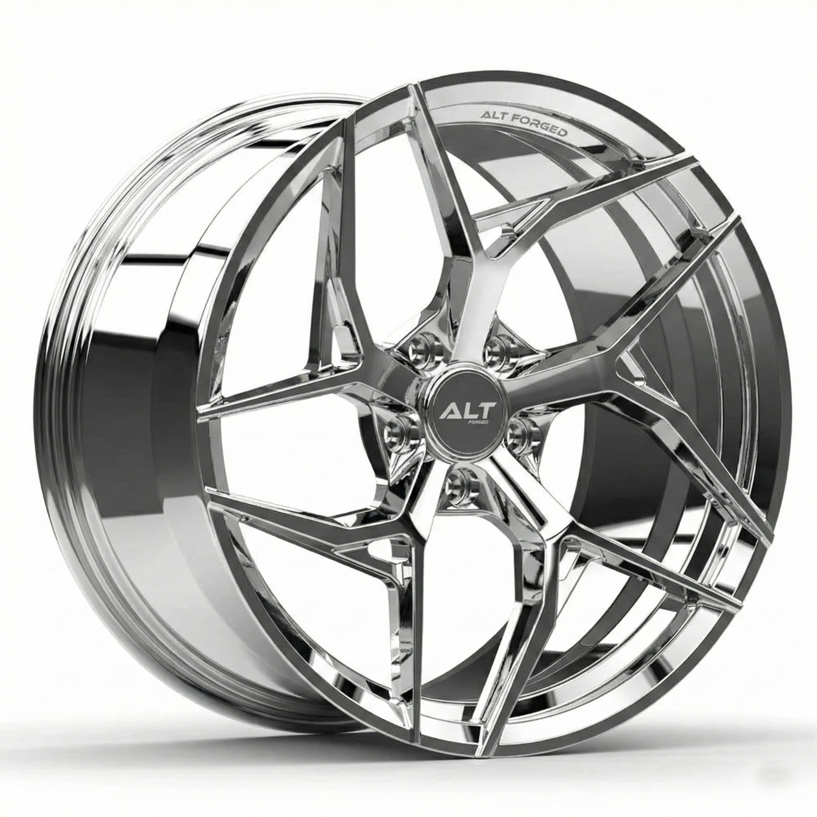 20" 21" ALT Forged ALT12 Chrome Wheels for McLaren 720S 2016–2023