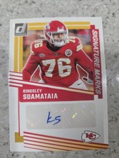 2025 Panini Donruss Signature Marks Kingsley Suamataia #SM-KSA Chiefs