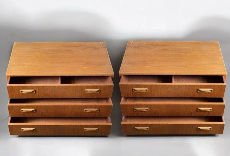 Mcm midcentury gplan fresco teak Bedside Tables 3 drawers bedside promo  - Image 3 of 4