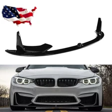 Gloss Black MP Style Front Bumper Lip Splitter For BMW F80 M3 F82 F83 M4 15-20