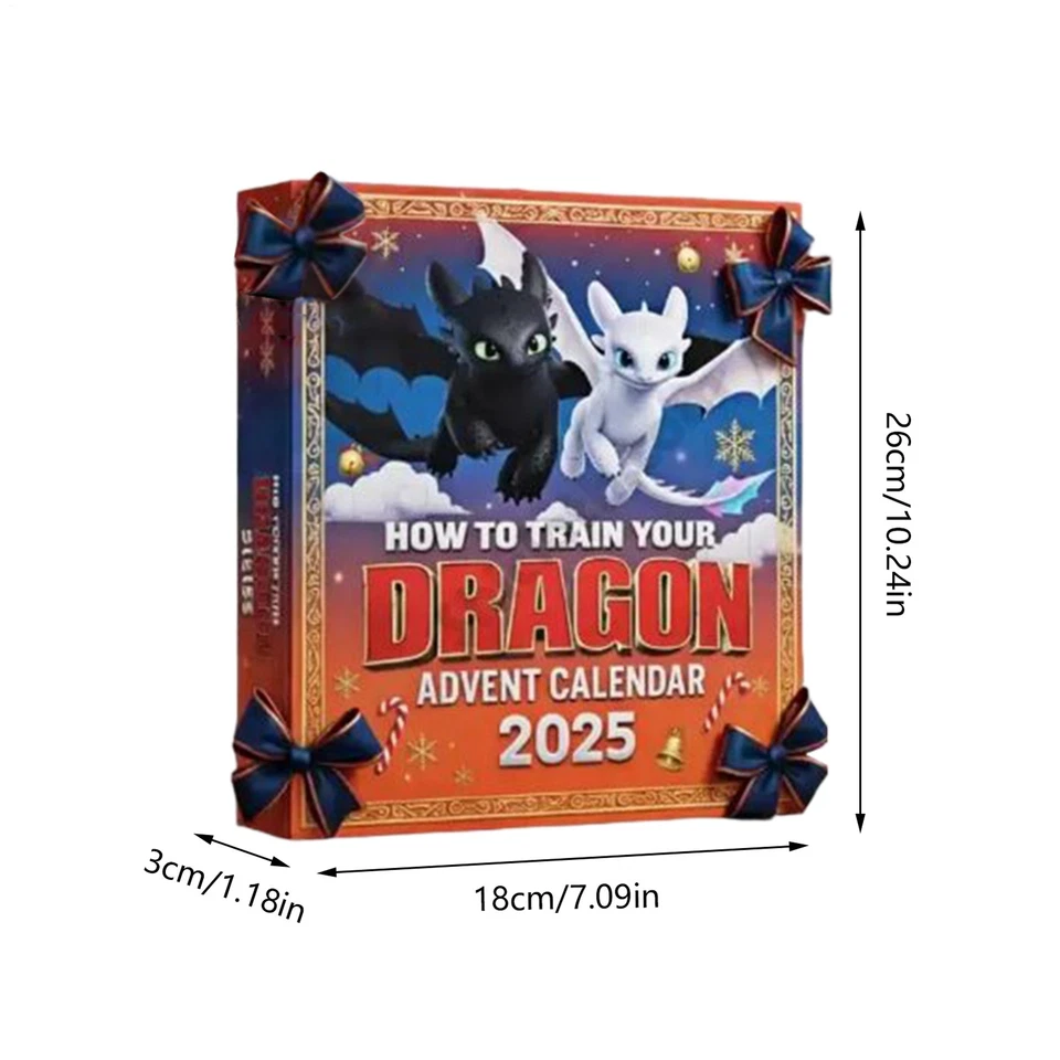 How To Train Your Dragon Tootless Advent Calendar 2025 Acrylic Hanging Decor Box - Image 2 of 4