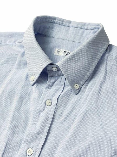 Men Crespi Shirt Blue Cotton 40 /L / 48