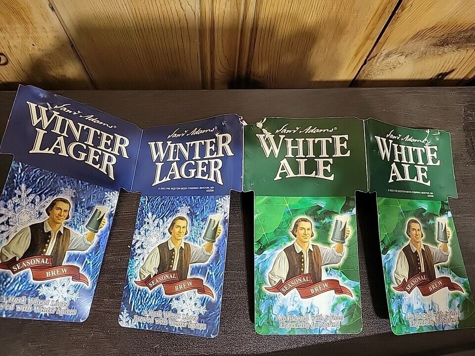 SAM ADAMS SEASONAL BEER TAP HANDLE WITH INSERTS White Winter Summer October eBay