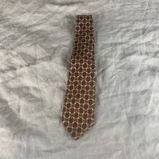 Robert Talbott Best Of Class Classic 58" Necktie 100 Silk Red Blue Tie Handmade