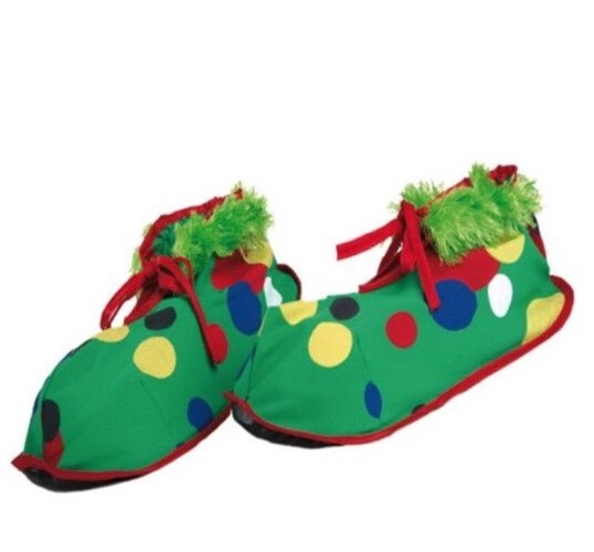 DISFRAZ ZAPATOS DE PAYASO ADULTO TELA TALLA ÚNICA Carnaval,Halloween .53