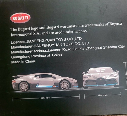 MIEBELY Remote Control Car, 1/12 Bugatti Divo Toy Car High Speed 12Km/h, 2.4Ghz - 第 4/5 張圖片