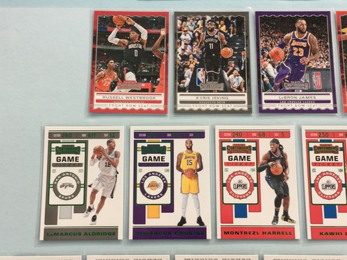 2019 Contenders Insert Lot x 18 Front Row LeBRON JAMES Game Ticket KAWHI LEONARD - Picture 3 of 8