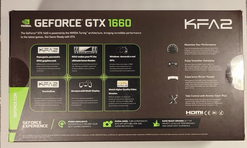 KFA2 GeForce GTX 1660 (non-super) 6GB GDDR5 1-Click OC Graphics Card - Imagen 6 de 20