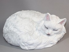 Long Hair Cat Memorial Statue Pet Keepsake Grave Decor Garden Sculpture Animal